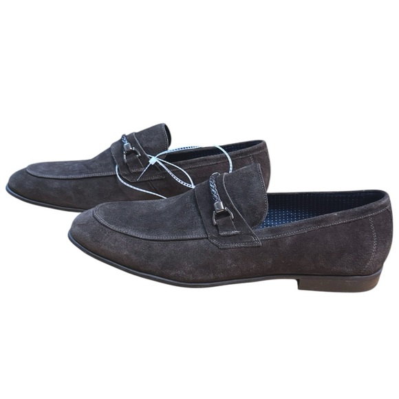 Section X SAINT BRAID BIT Dark Brown Suede Loafers main image 4